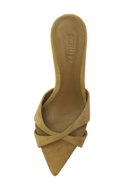 Schutz Hilda Leaf Pointed Toe Mule In Multi