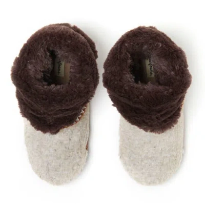Dearfoams Beth Faux Fur Fold Down Fuzzy Bootie Slipper