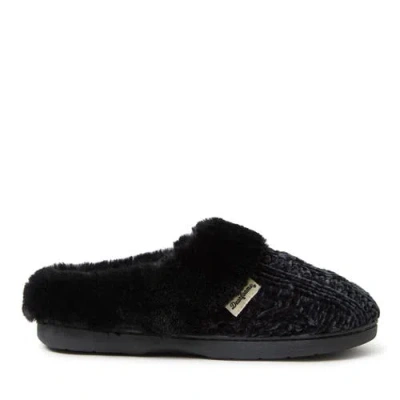 Dearfoams Claire Cable Knit Chenille Clog Slipper