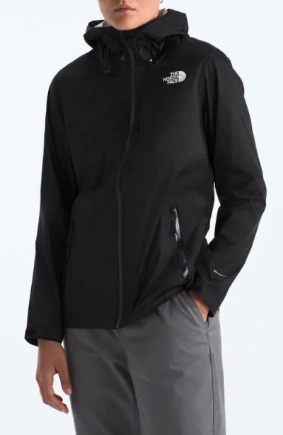 The North Face Alta Vista Hooded Water Repellent Jacket In Black