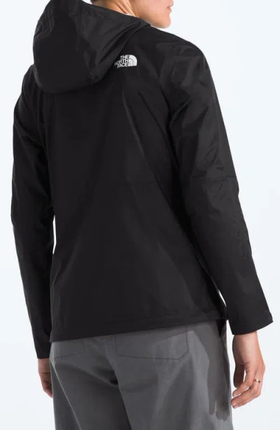 The North Face Alta Vista Hooded Water Repellent Jacket In Black