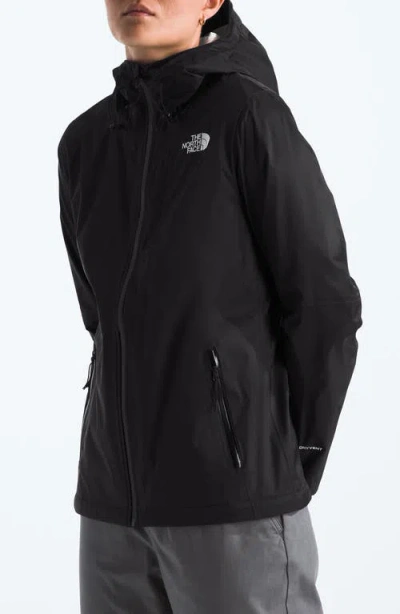 The North Face Alta Vista Hooded Water Repellent Jacket In Black