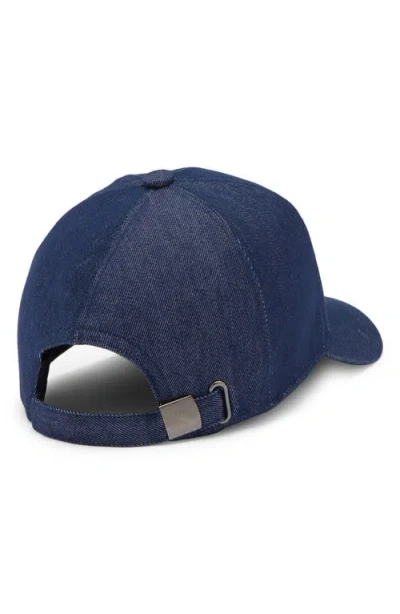 Nordstrom Wool Blend Adjustable Baseball Cap In Blue