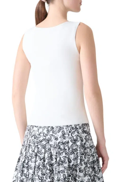 Akris Punto Fitted Sweater Tank In White