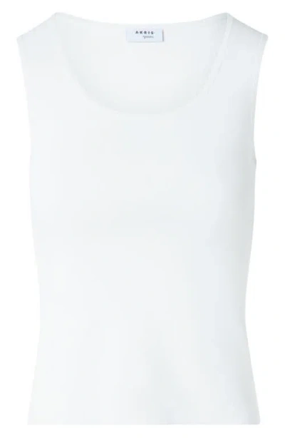 Akris Punto Fitted Sweater Tank In White