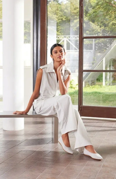 Vivaia Pointed-toe Ballet Flats In Gray