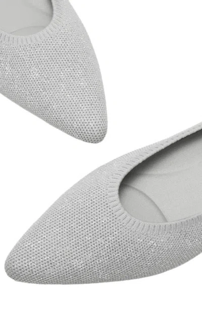 Vivaia Pointed-toe Ballet Flats In Gray