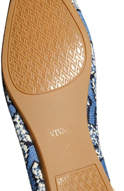Vivaia Pointed-toe Ballet Flats In Blue