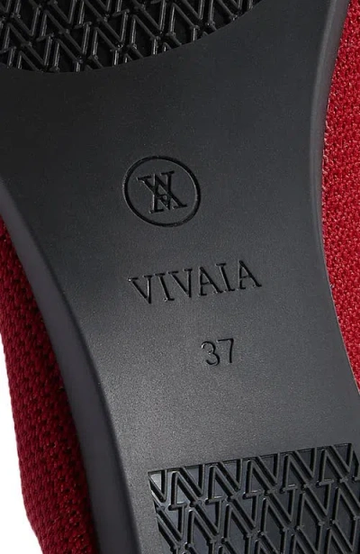 Vivaia Pointed-toe Ballet Flats In Red