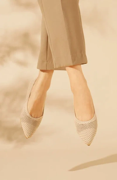Vivaia Pointed-toe Ballet Flats In Neutral