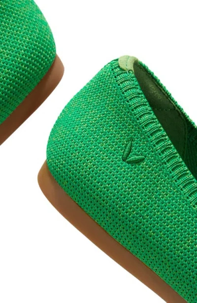 Vivaia Pointed-toe Ballet Flats In Green