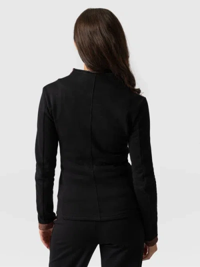 Saint + Sofia Cotton Biker Jacket