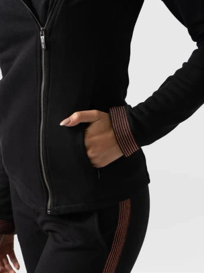 Saint + Sofia Cotton Biker Jacket
