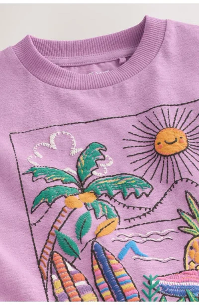 Next Kids' Wave Chaser Cotton Graphic T-shirt In Purple