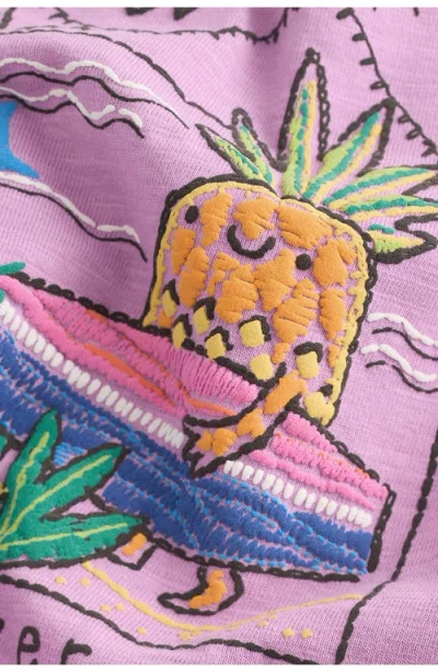 Next Kids' Wave Chaser Cotton Graphic T-shirt In Purple