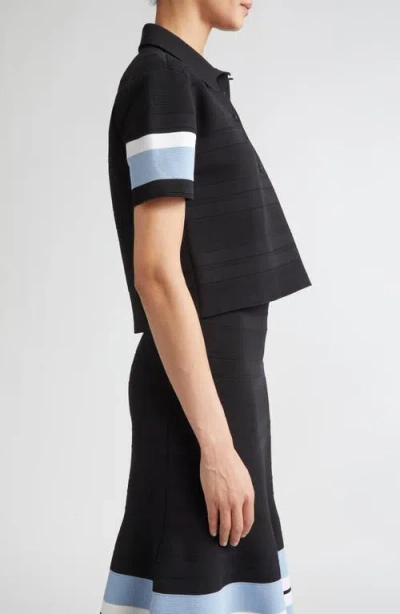 Carolina Herrera Stripe-detail Polo Top