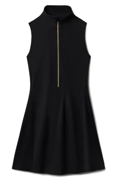 Rhone Revive Mock Neck Minidress In Black