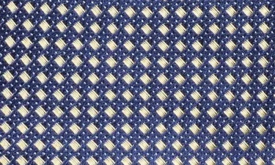 Nordstrom Hudson Mini Grid Silk Tie In Blue