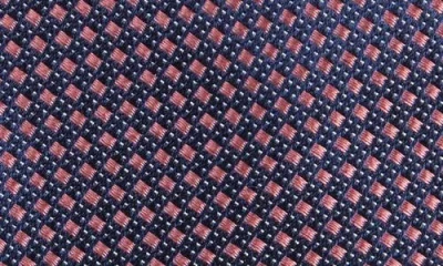 Nordstrom Hudson Mini Grid Silk Tie In Blue