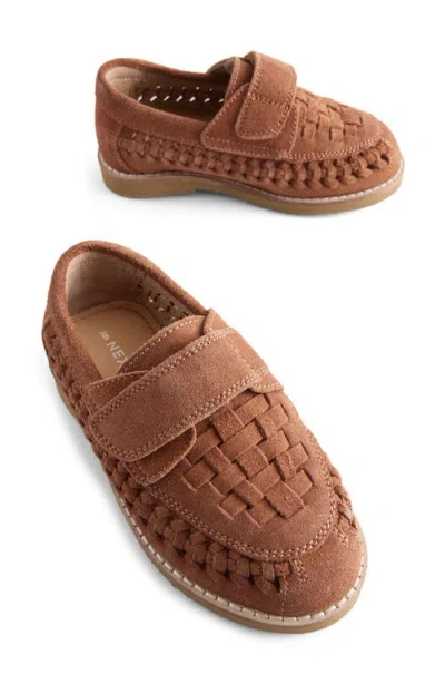Next Kids' Woven Loafer In Brown