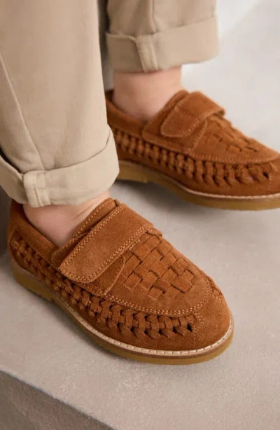 Next Kids' Woven Loafer In Brown