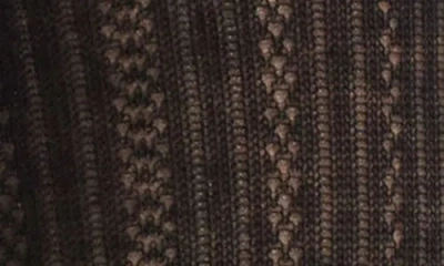 High Heel Jungle Kate Pointelle Bow Crew Socks In Black