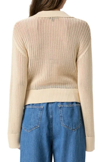 Paige Riva Open Stitch Sweater In Neutral