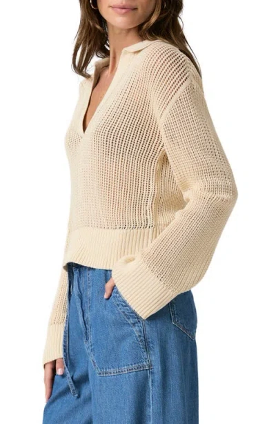 Paige Riva Open Stitch Sweater In Neutral