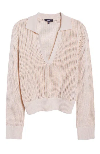 Paige Riva Open Stitch Sweater In Neutral