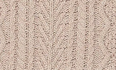 Maniere Manière Marled Cable Knit Long Sleeve Top & Pants Set In Brown