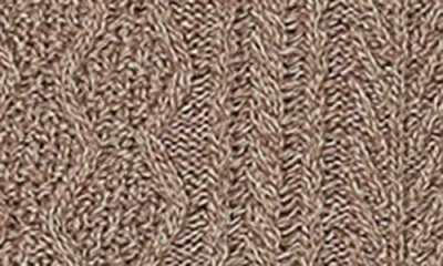 Maniere Manière Marled Cable Knit Long Sleeve Top & Pants Set In Brown