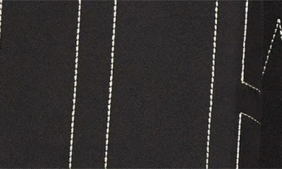 Totême Toteme Monogram Silk Twill Pajama Shirt In Black