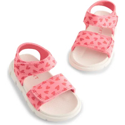 Next Kids' Print Adjustable Sandal In Pink