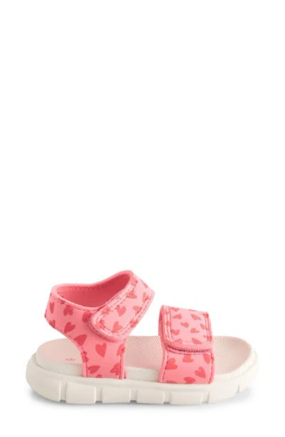 Next Kids' Print Adjustable Sandal In Pink