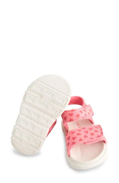 Next Kids' Print Adjustable Sandal In Pink