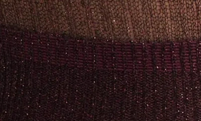 High Heel Jungle Shimmery Lights Crew Socks In Purple