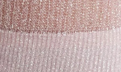 High Heel Jungle Shimmery Lights Crew Socks In Neutral