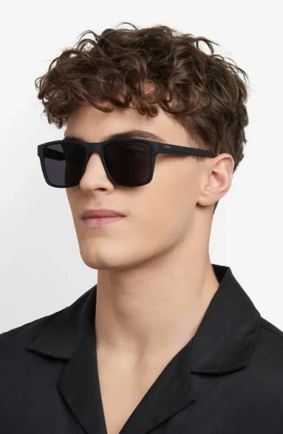 Fossil 56mm Rectangular Sunglasses In Black
