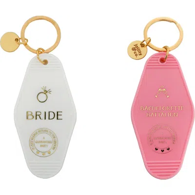 Jollity & Co Bride &  Bachelorette Battalion Keychains, Pack Of 2