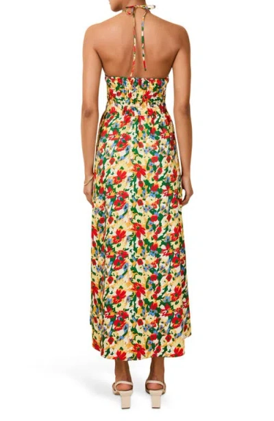 Solid & Striped The Lolita Floral Print Halter Maxi Dress In Multi