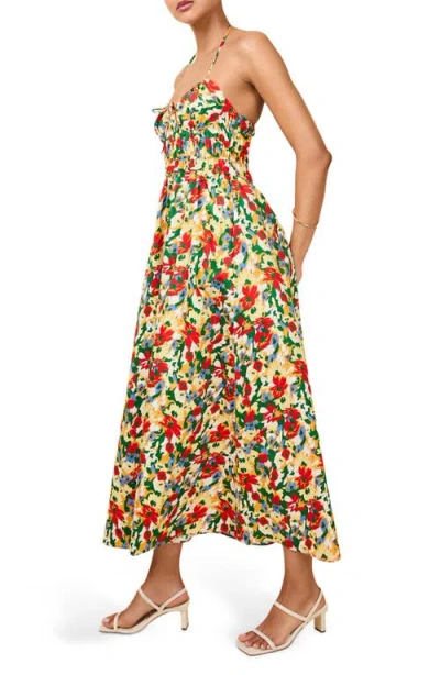 Solid & Striped The Lolita Floral Print Halter Maxi Dress In Multi
