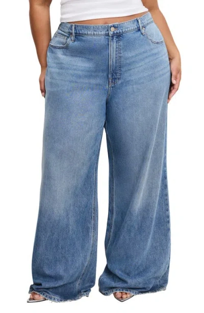 Good American Weightless Good Standard Ease Jeans In Indigo961 In Blue