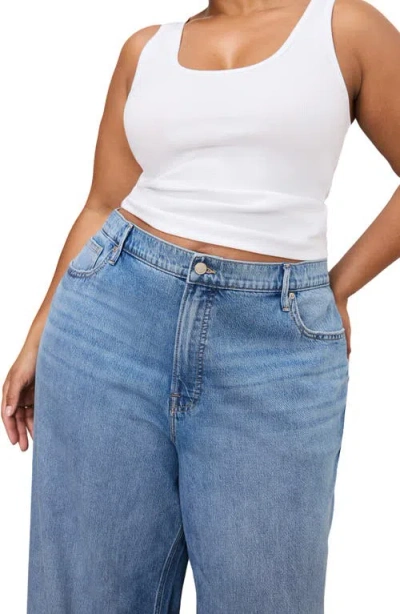 Good American Weightless Good Standard Ease Jeans In Indigo961 In Blue