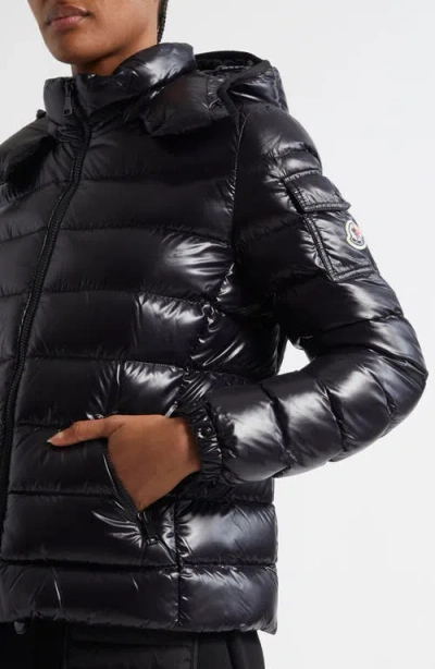 Moncler Bady Water Resistant Down Puffer Jacket In Black
