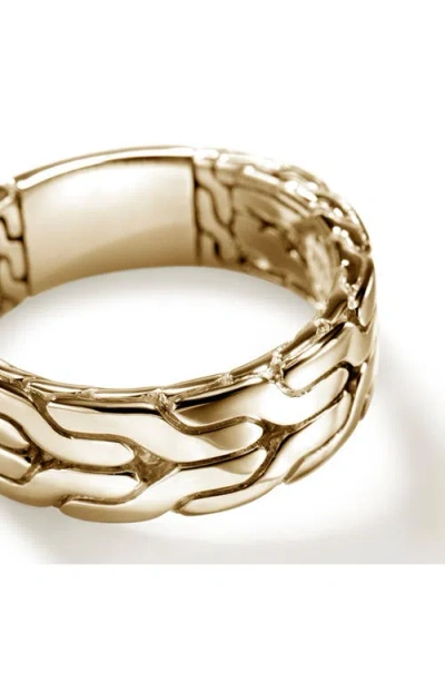 John Hardy Carved Chain Band Ring, Sterling Silver