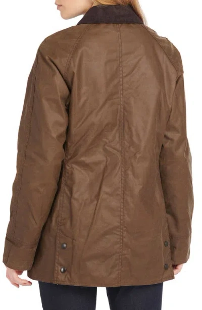 Barbour Beadnell Waxed Cotton Jacket In Brown
