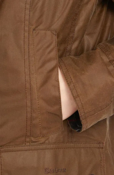 Barbour Beadnell Waxed Cotton Jacket In Brown