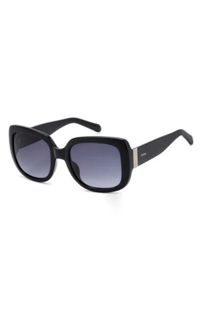 Fossil 54mm Gradient Rectangular Sunglasses