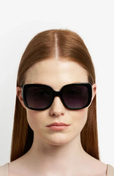 Fossil 54mm Gradient Rectangular Sunglasses