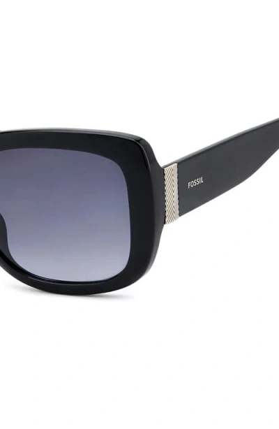 Fossil 54mm Gradient Rectangular Sunglasses